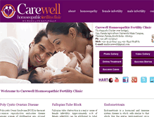 Tablet Screenshot of infertilityhomoeopathy.com